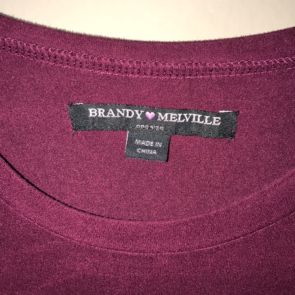Brandy Melville Maroon Dress